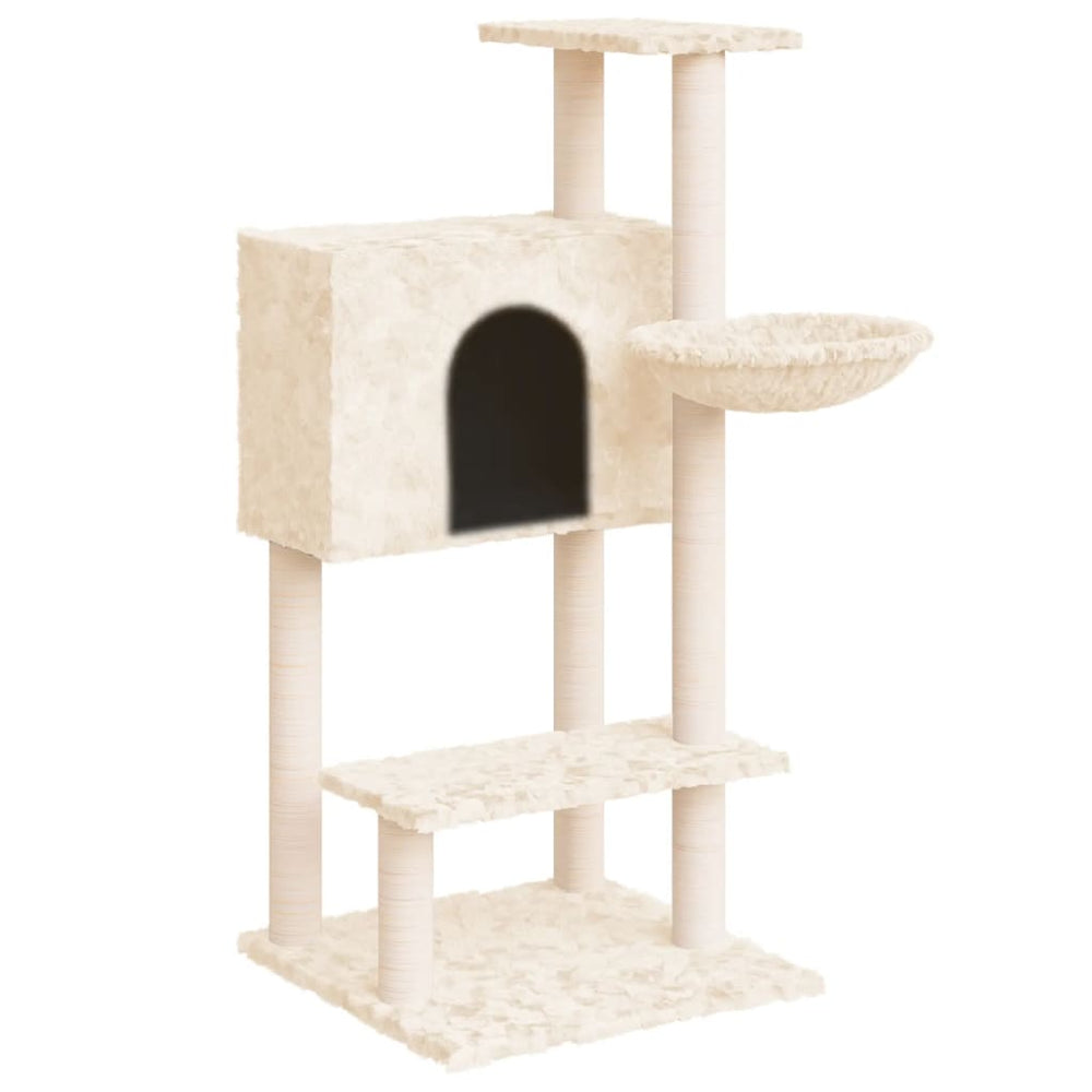 Cat Tree With Sisal Scratching Posts 108.5 Cm