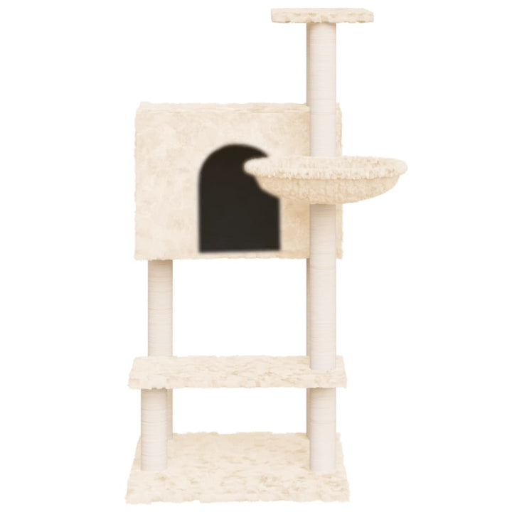 Cat Tree With Sisal Scratching Posts 108.5 Cm
