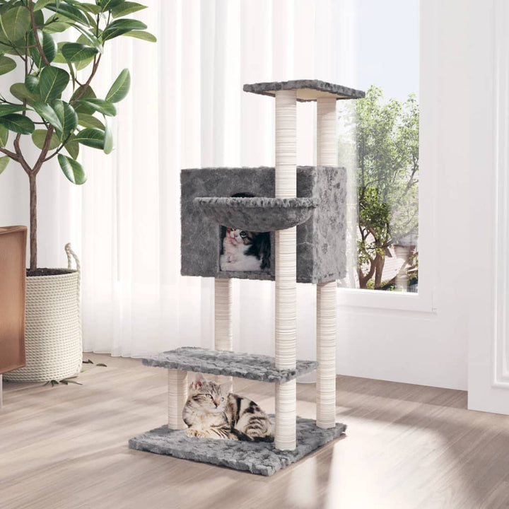 Cat Tree With Sisal Scratching Posts 108.5 Cm