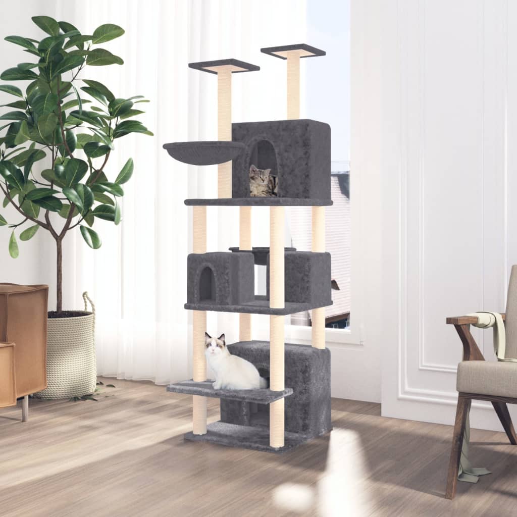 Cat Tree With Sisal Scratching Posts 180 Cm