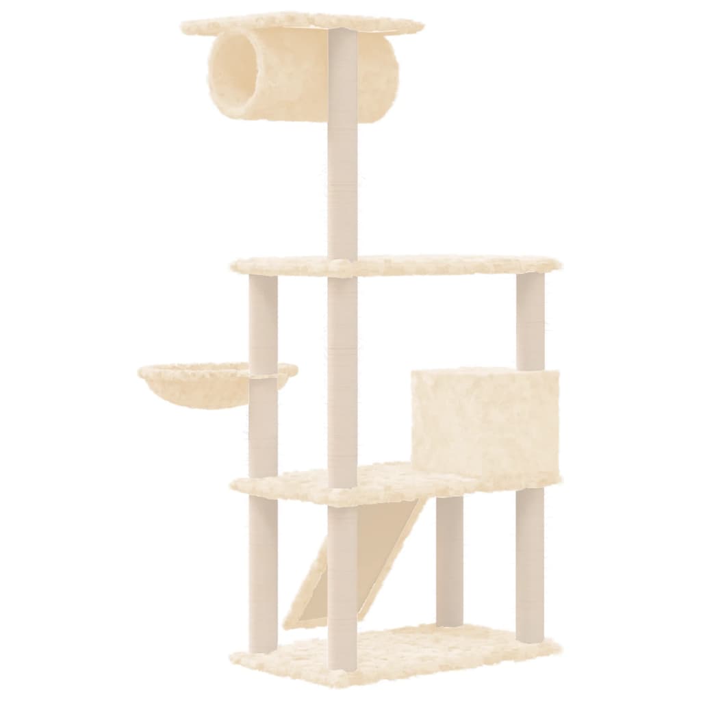 Cat Tree With Sisal Scratching Posts 131 Cm