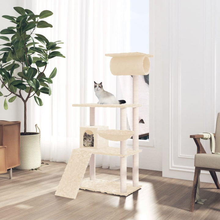 Cat Tree With Sisal Scratching Posts 131 Cm