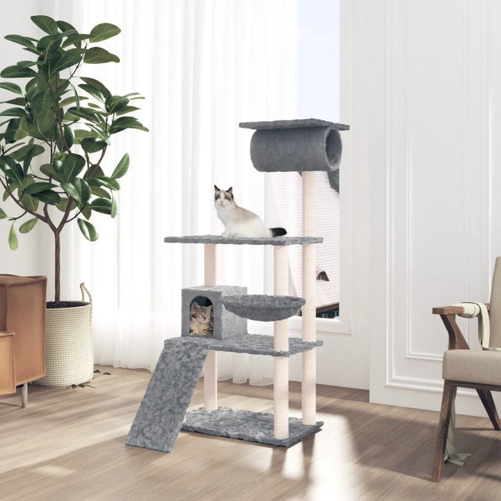 Cat Tree With Sisal Scratching Posts 131 Cm