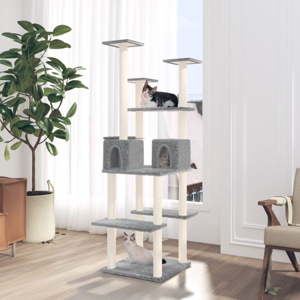 Cat Tree With Sisal Scratching Posts 167 Cm
