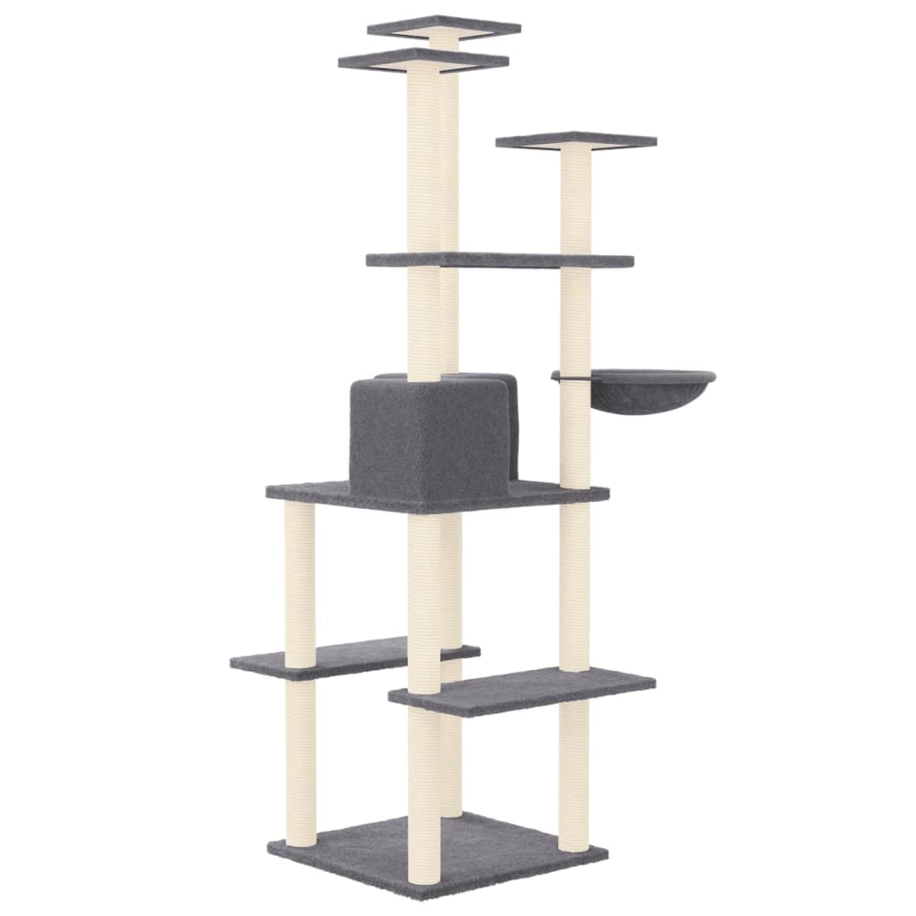 Cat Tree With Sisal Scratching Posts 167 Cm
