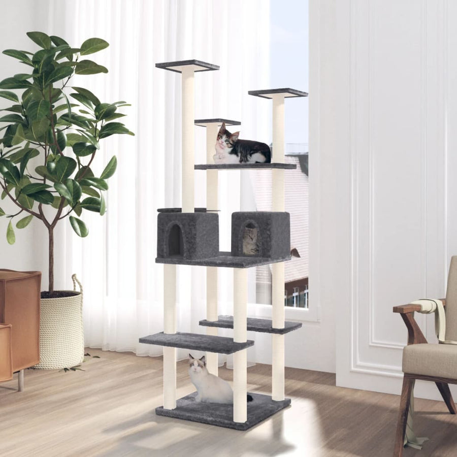 Cat Tree With Sisal Scratching Posts 167 Cm