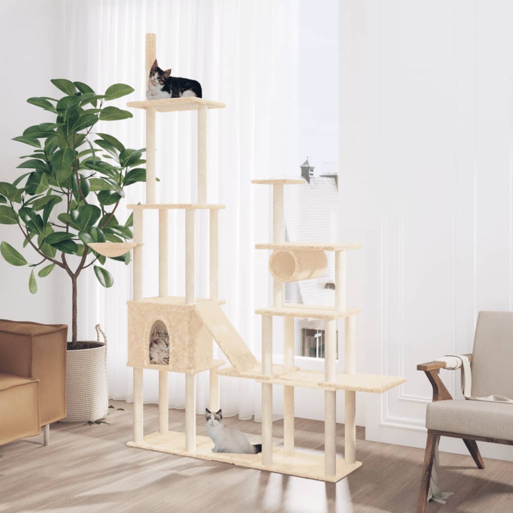 Cat Tree With Sisal Scratching Posts 279 Cm