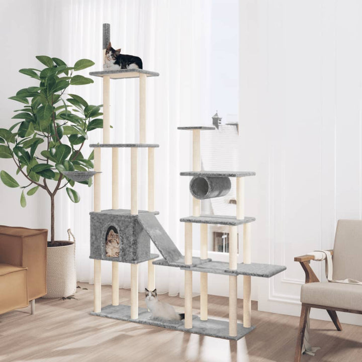 Cat Tree With Sisal Scratching Posts 279 Cm