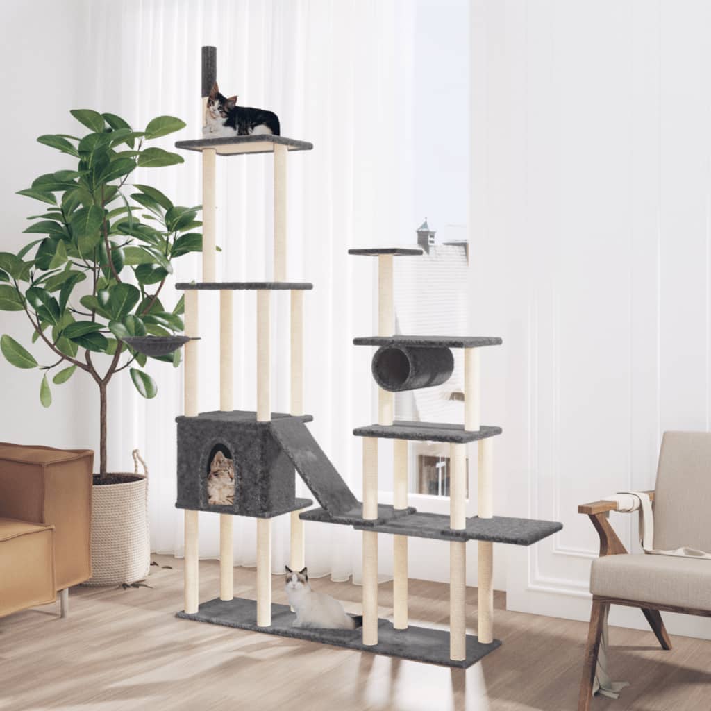 Cat Tree With Sisal Scratching Posts 279 Cm