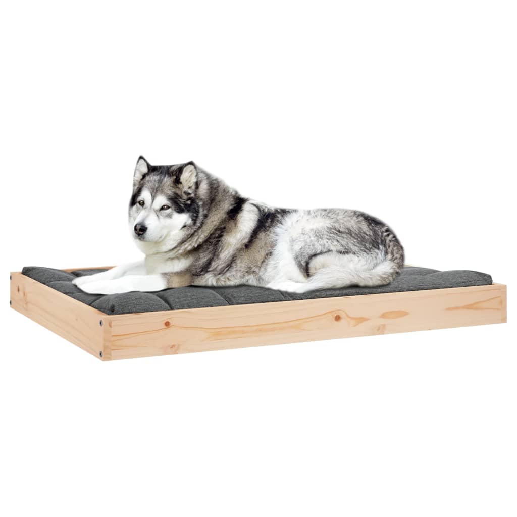 Dog Bed 101.5X74X9 Cm Solid Wood Pine