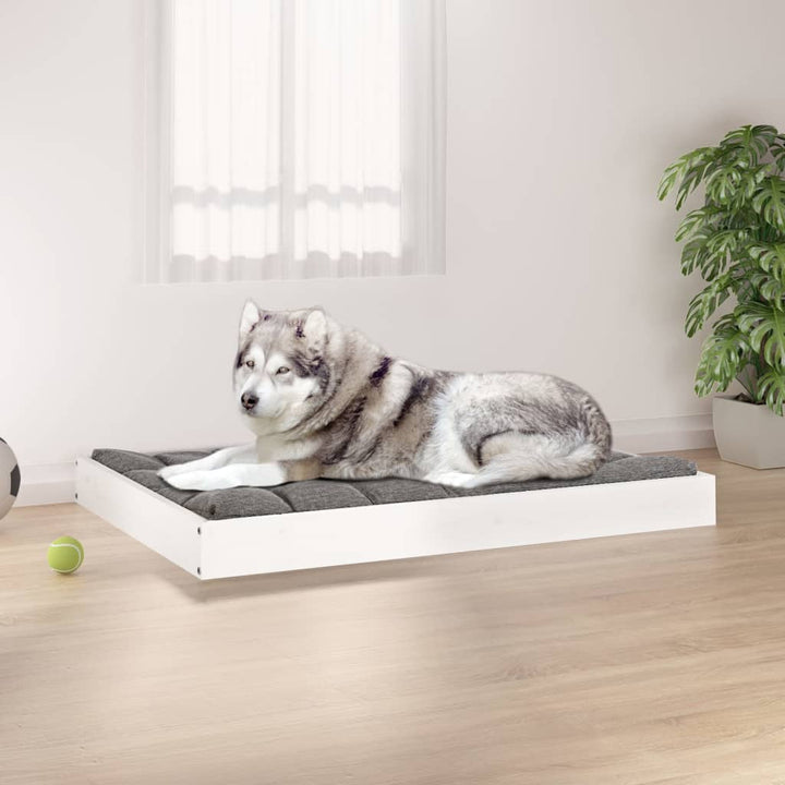 Dog Bed 101.5X74X9 Cm Solid Wood Pine