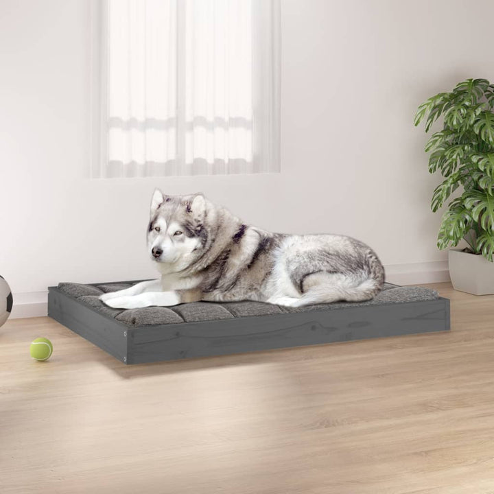 Dog Bed 101.5X74X9 Cm Solid Wood Pine