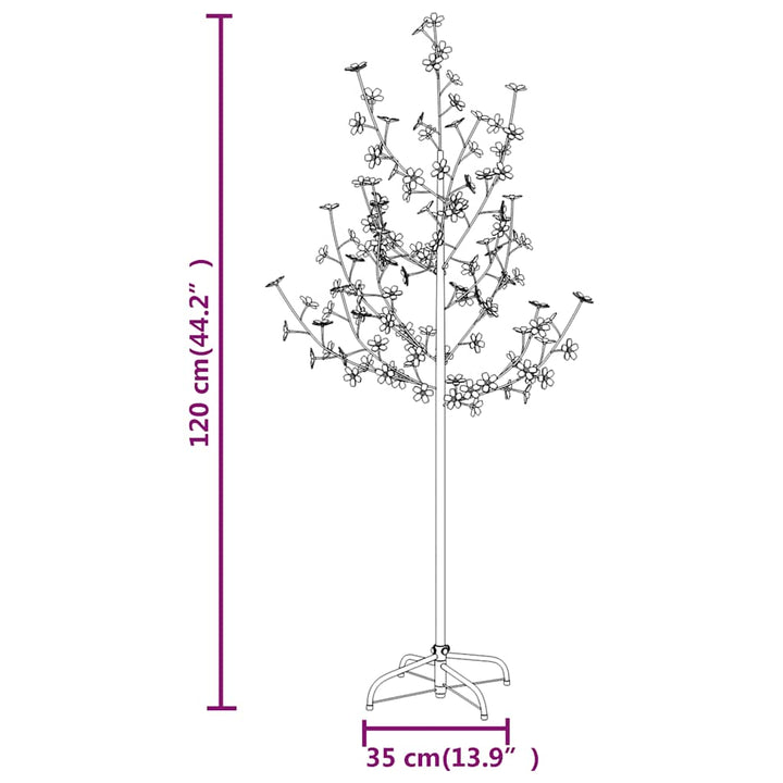 Cherry Blossom Led Tree Warm White 84 Leds