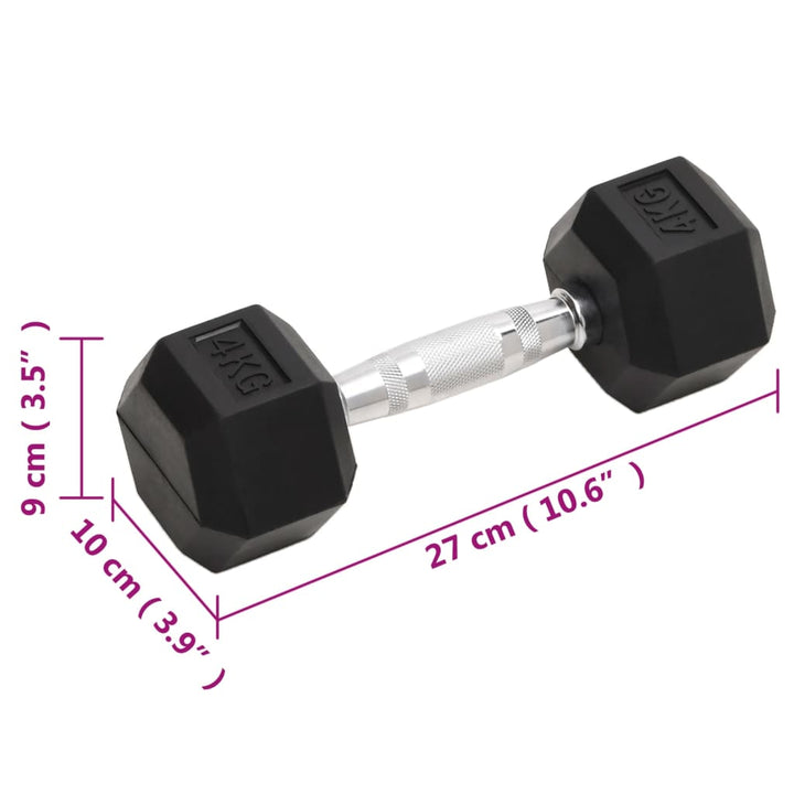 Dumbbells 2 Pcs 8 Kg Total Cast Iron