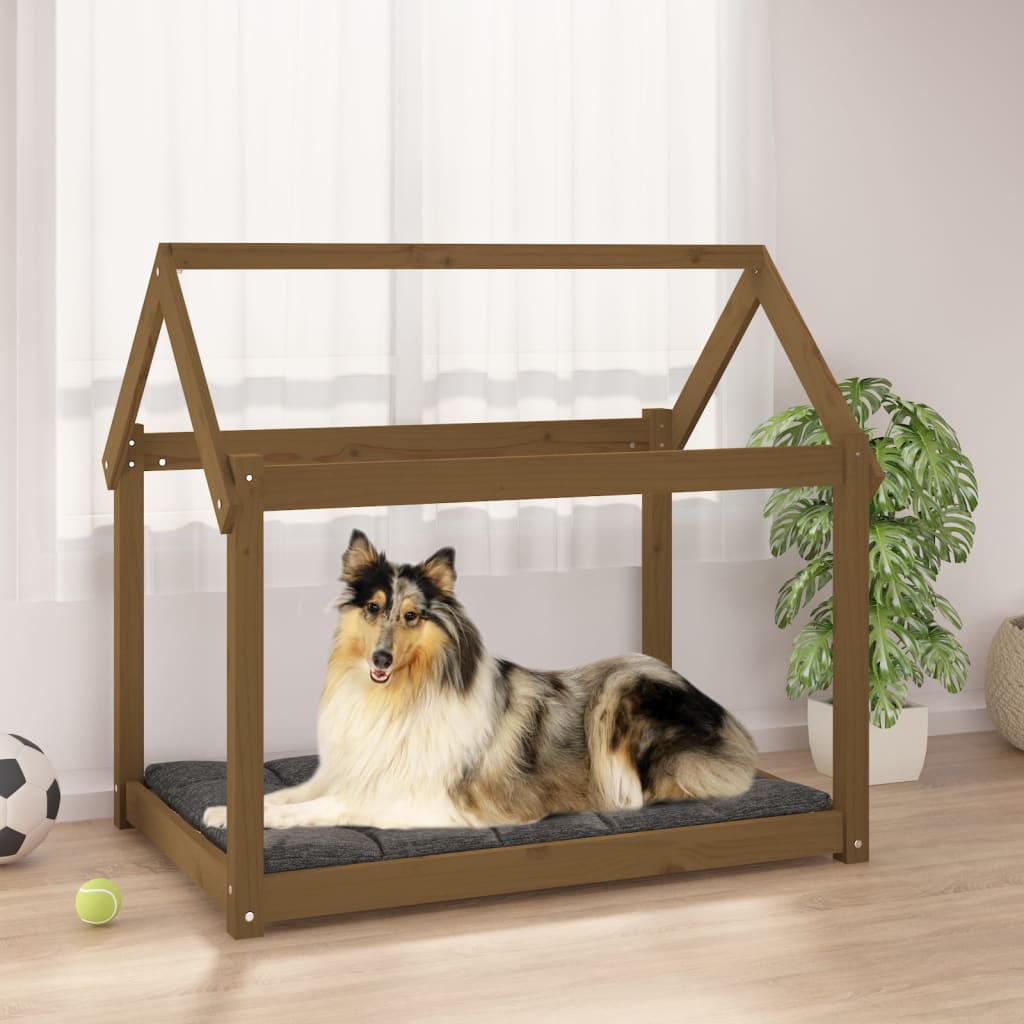 Dog Bed Solid Wood Pine