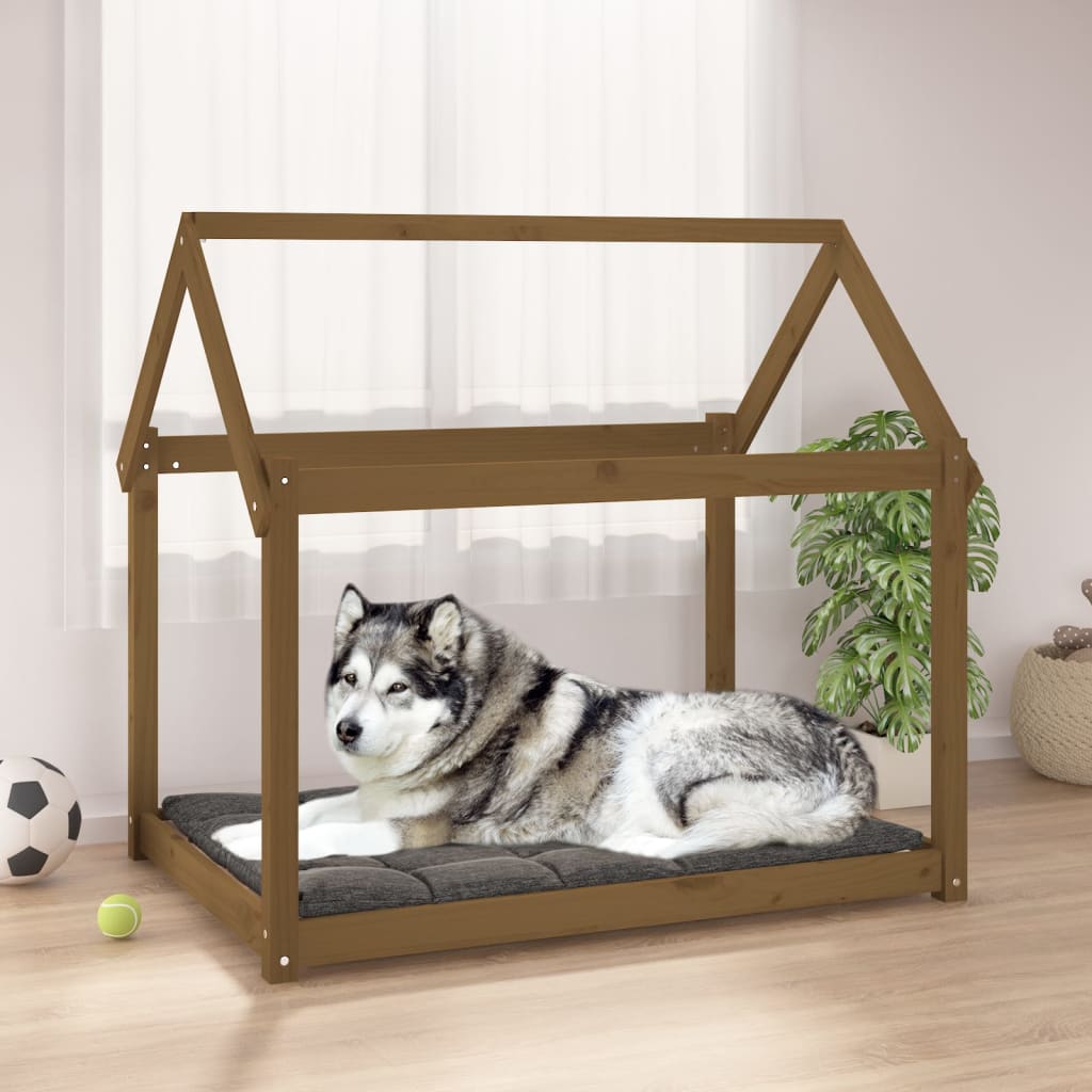 Dog Bed Solid Wood Pine