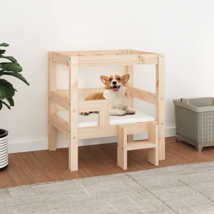 Dog Bed 65.5X50.5X70 Cm Solid Wood Pine