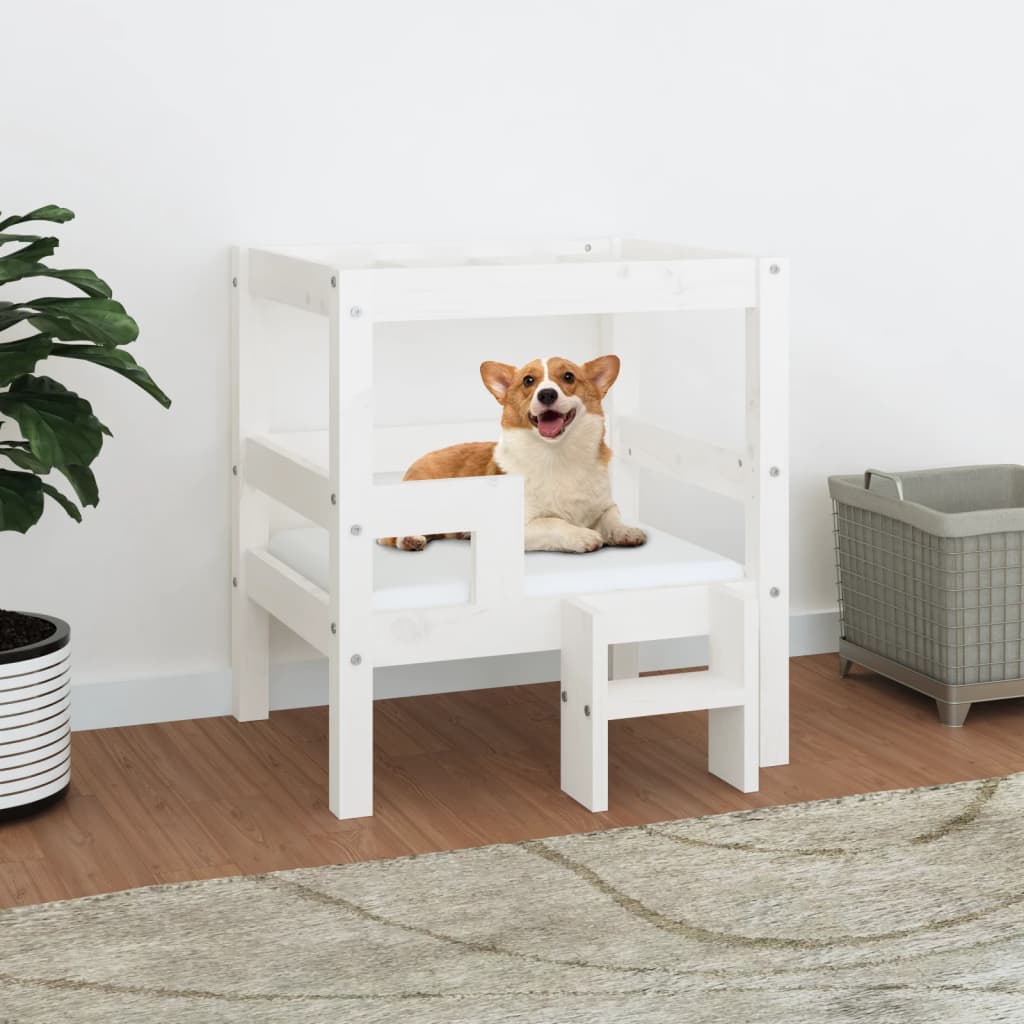 Dog Bed 65.5X50.5X70 Cm Solid Wood Pine