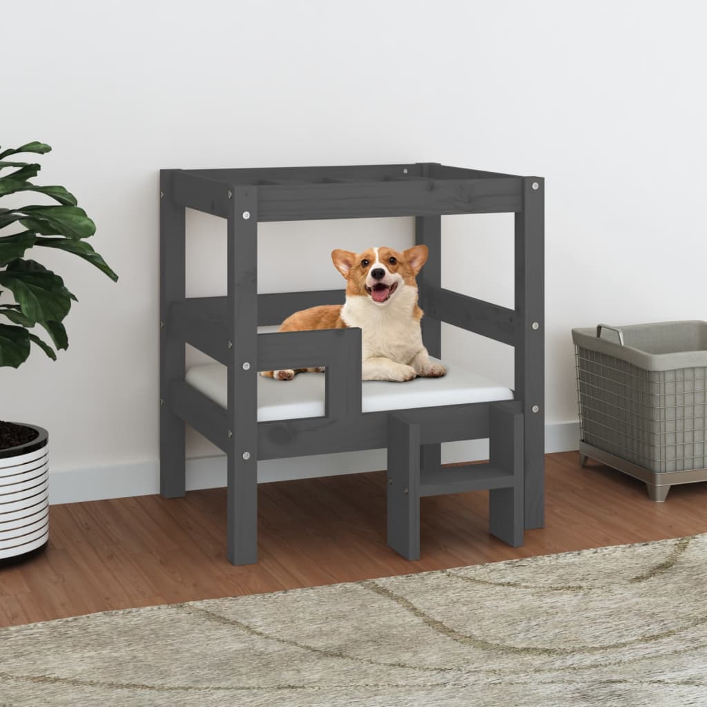 Dog Bed 65.5X50.5X70 Cm Solid Wood Pine