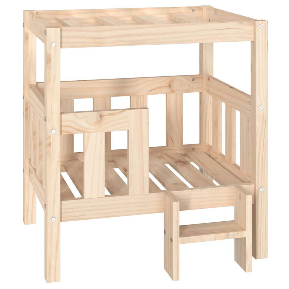 Dog Bed 65.5X50.5X70 Cm Solid Wood Pine