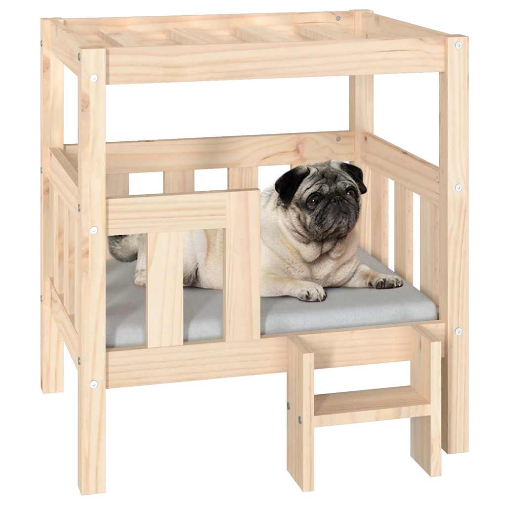 Dog Bed 65.5X50.5X70 Cm Solid Wood Pine