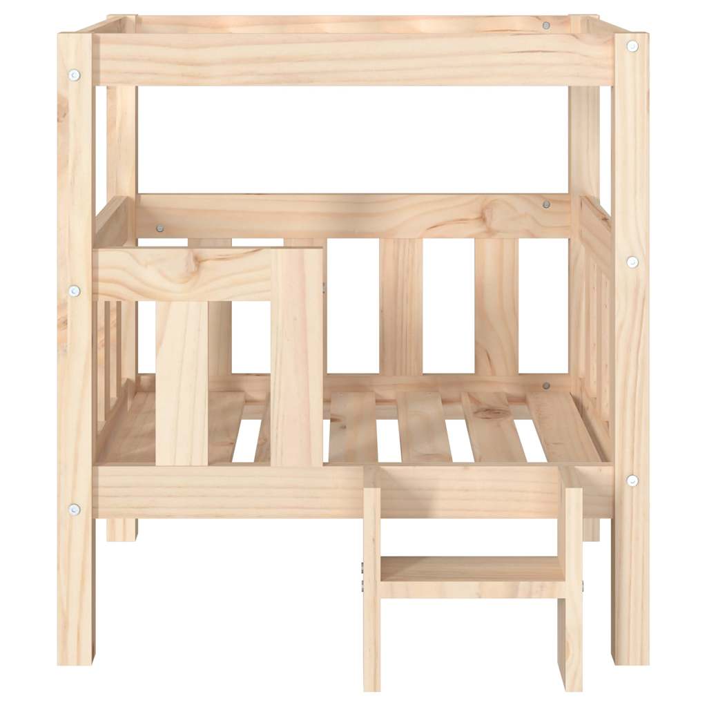 Dog Bed 65.5X50.5X70 Cm Solid Wood Pine