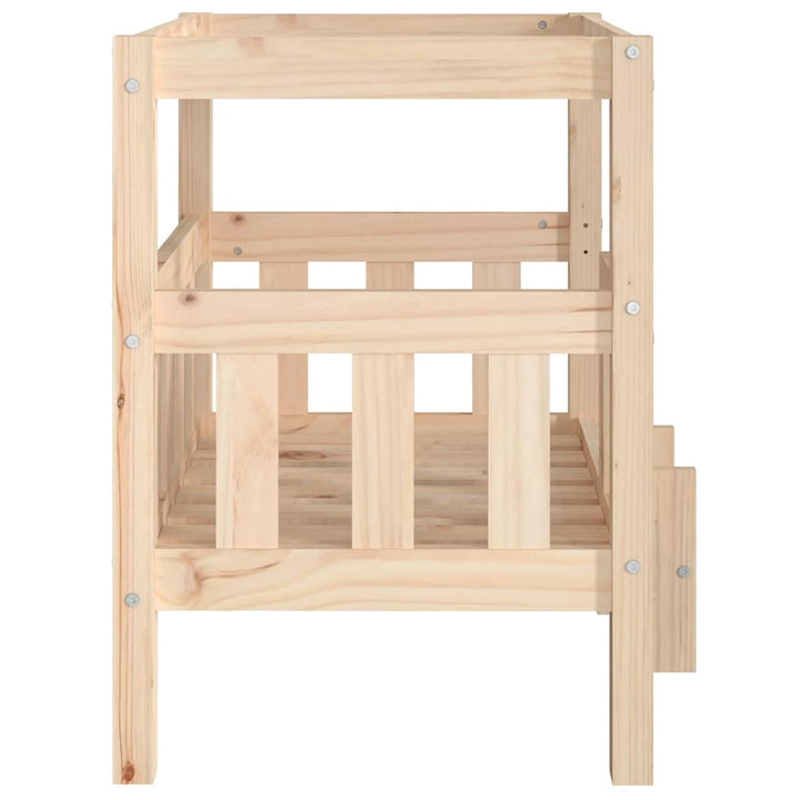 Dog Bed 65.5X50.5X70 Cm Solid Wood Pine