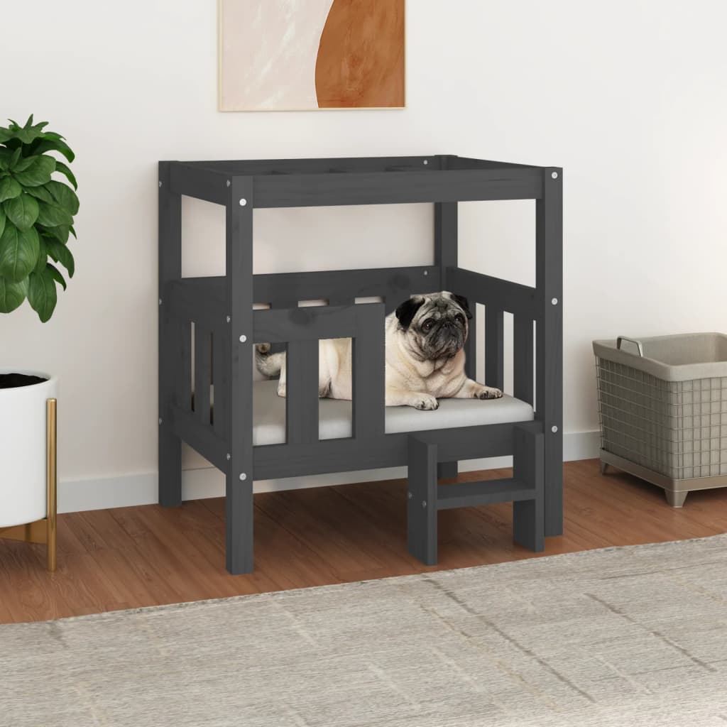 Dog Bed 65.5X50.5X70 Cm Solid Wood Pine