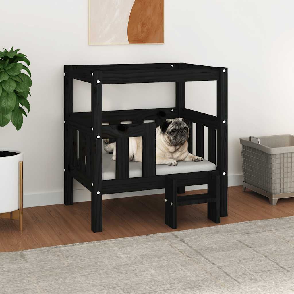 Dog Bed 65.5X50.5X70 Cm Solid Wood Pine