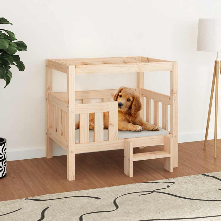 Dog Bed 65.5X50.5X70 Cm Solid Wood Pine