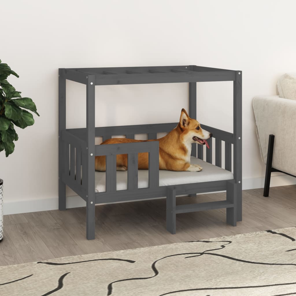 Dog Bed 65.5X50.5X70 Cm Solid Wood Pine