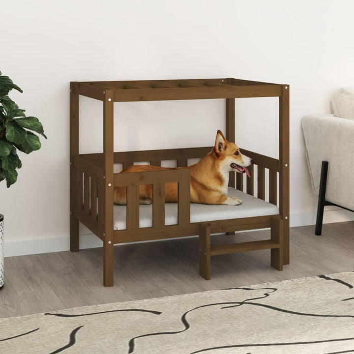 Dog Bed 65.5X50.5X70 Cm Solid Wood Pine