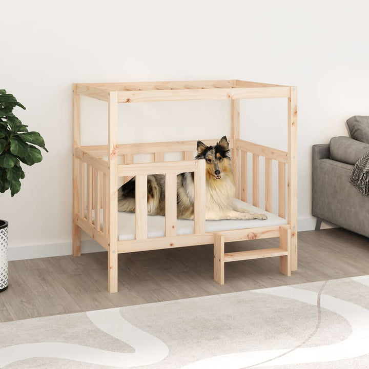 Dog Bed 65.5X50.5X70 Cm Solid Wood Pine