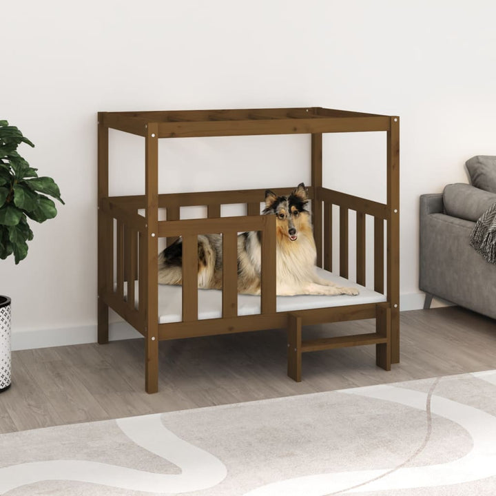 Dog Bed 65.5X50.5X70 Cm Solid Wood Pine