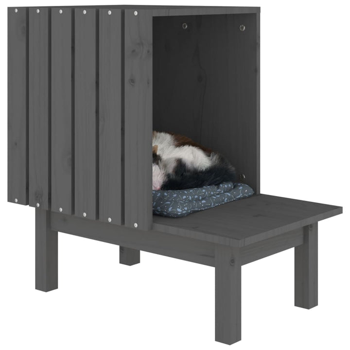 Cat House 60X36X60 Cm Solid Wood Pine