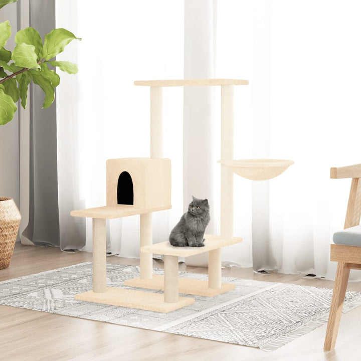Cat Tree With Sisal Scratching Posts 94.5 Cm
