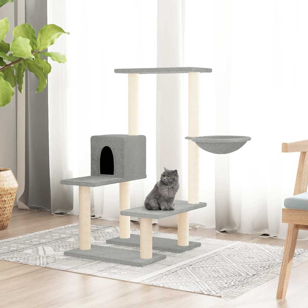Cat Tree With Sisal Scratching Posts 94.5 Cm