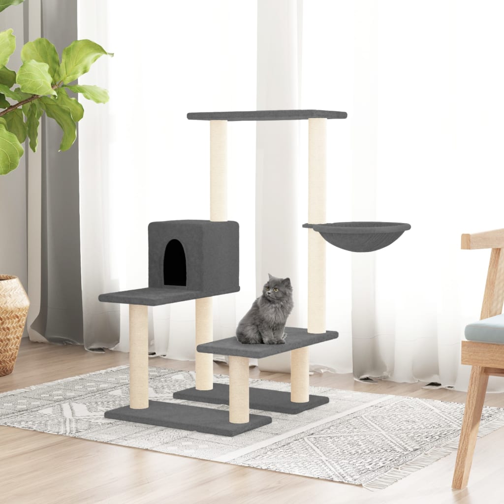 Cat Tree With Sisal Scratching Posts 94.5 Cm