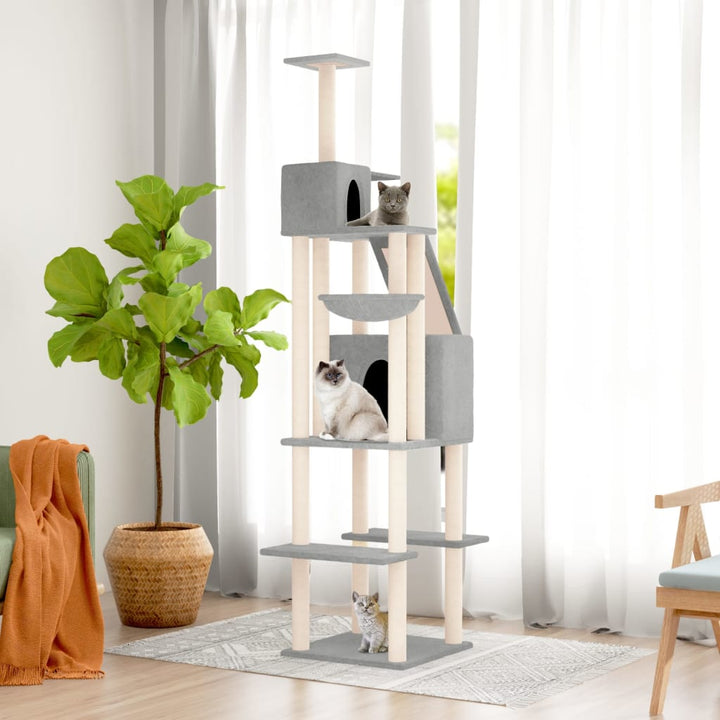 Cat Tree With Sisal Scratching Posts 201 Cm