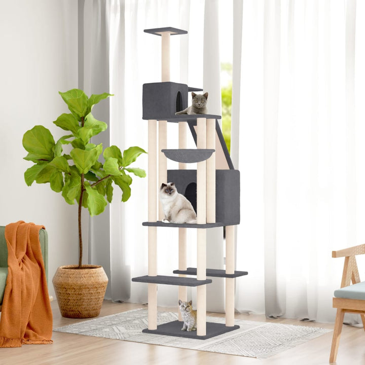 Cat Tree With Sisal Scratching Posts 201 Cm