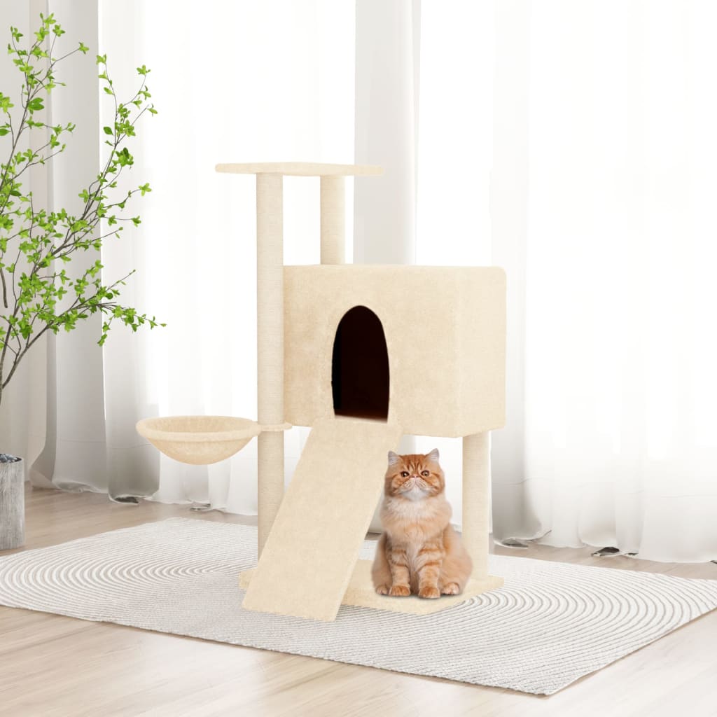 Cat Tree With Sisal Scratching Posts 96 Cm