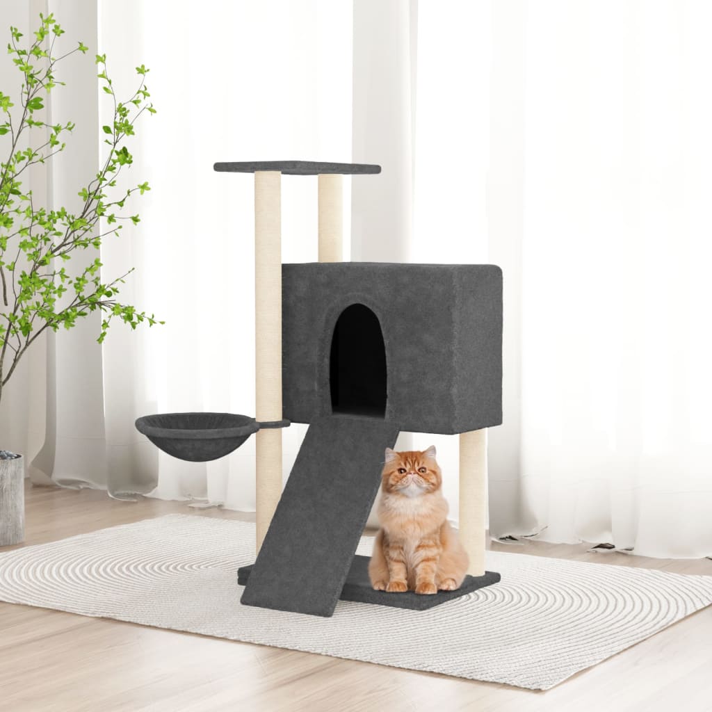 Cat Tree With Sisal Scratching Posts 96 Cm