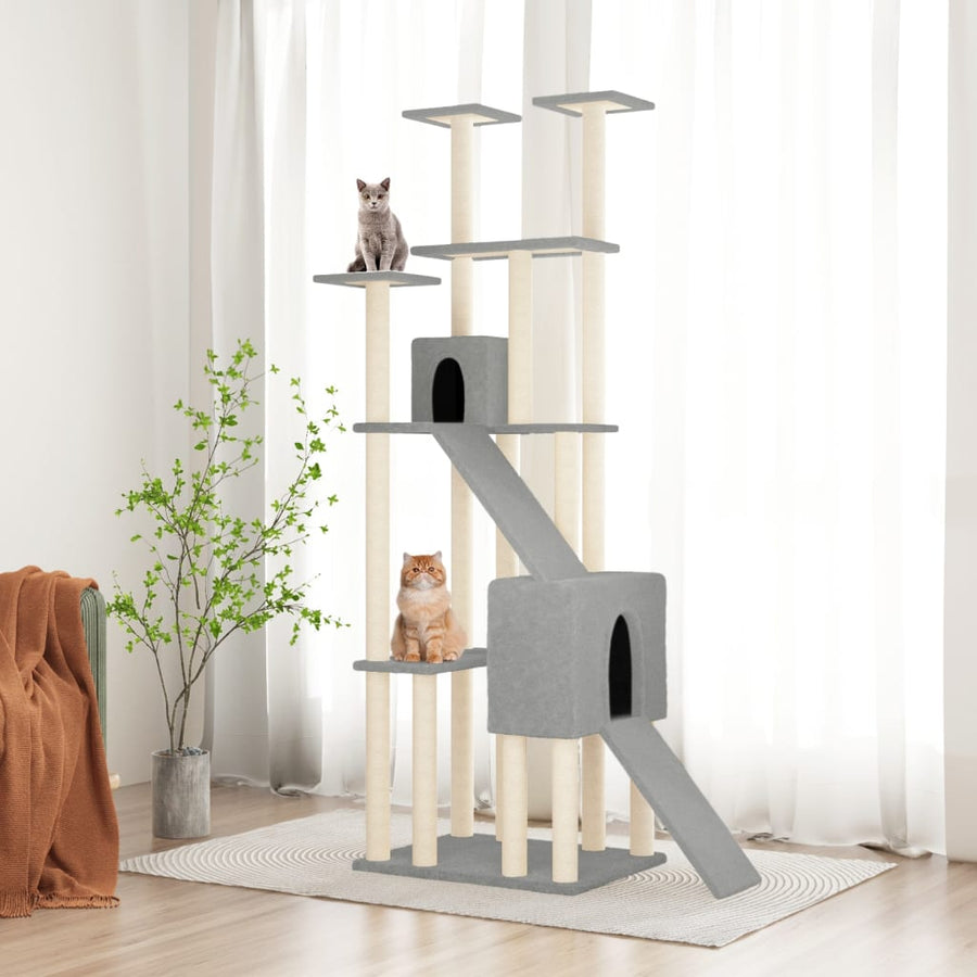 Cat Tree With Sisal Scratching Posts 190 Cm