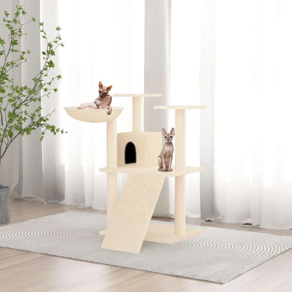 Cat Tree With Sisal Scratching Posts 83 Cm