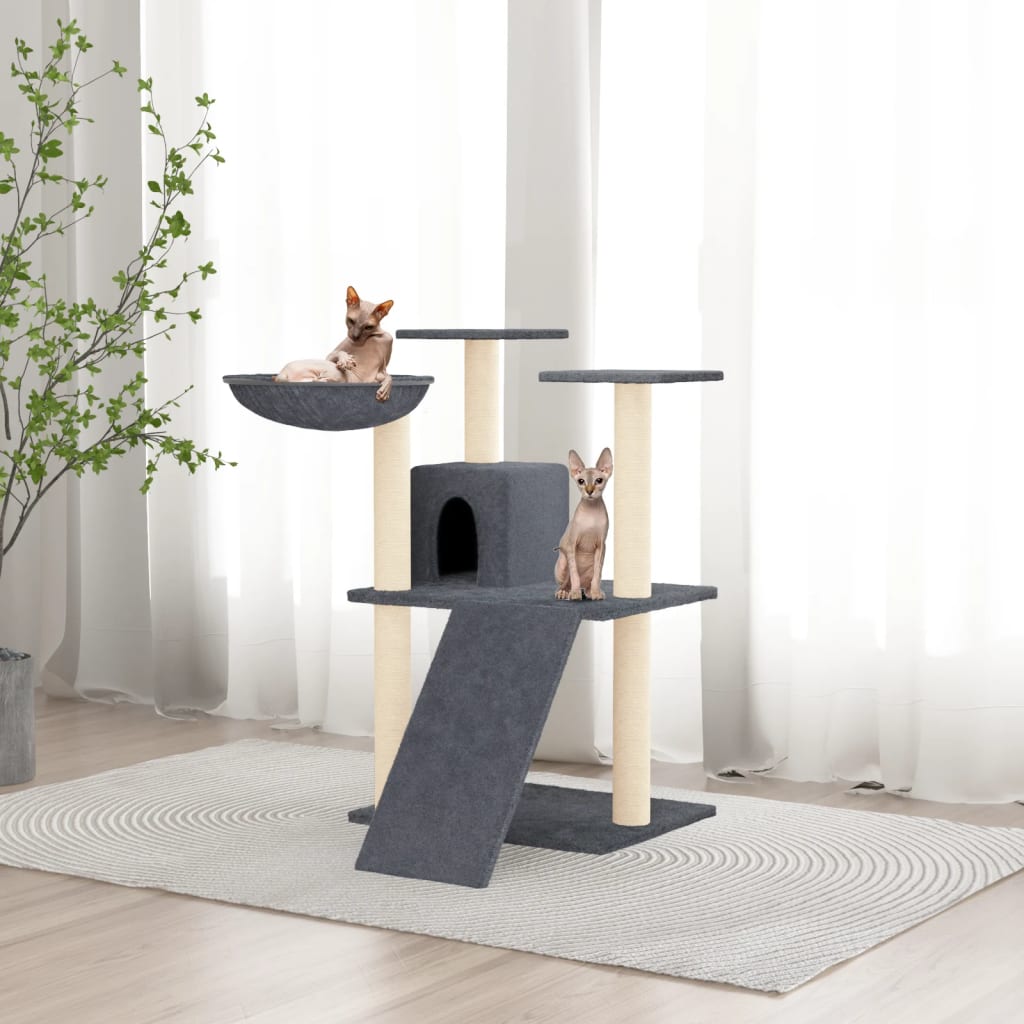 Cat Tree With Sisal Scratching Posts 83 Cm
