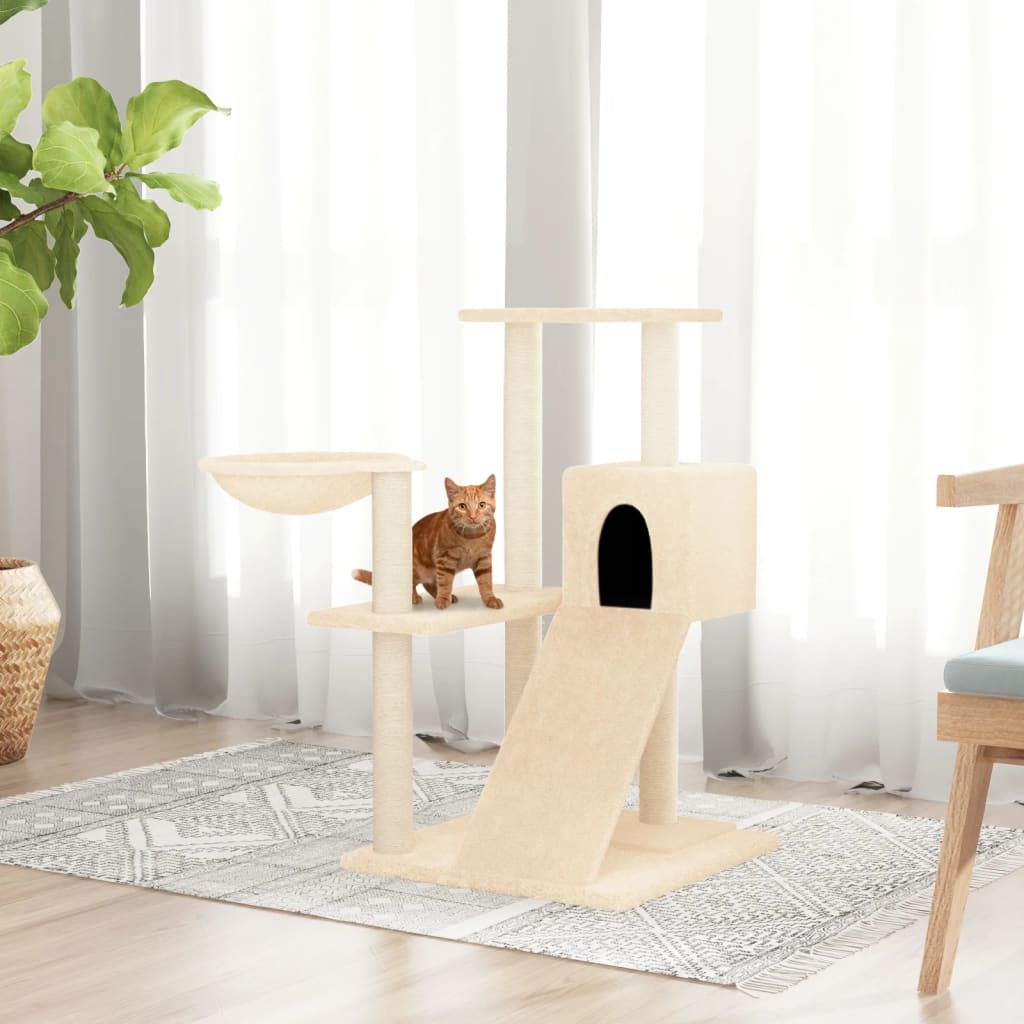Cat Tree With Sisal Scratching Posts 82 Cm