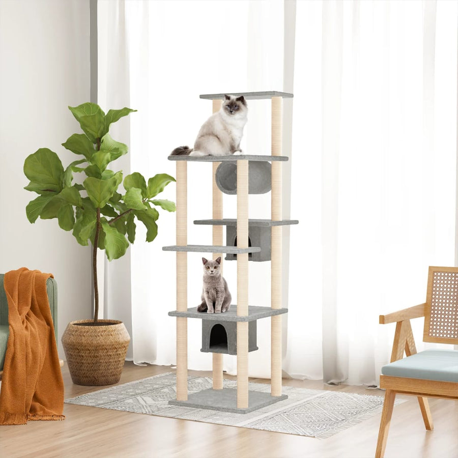 Cat Tree With Sisal Scratching Posts 169 Cm