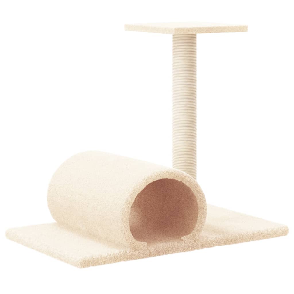 Cat Scratching Post With Tunnel 60X34.5X50 Cm