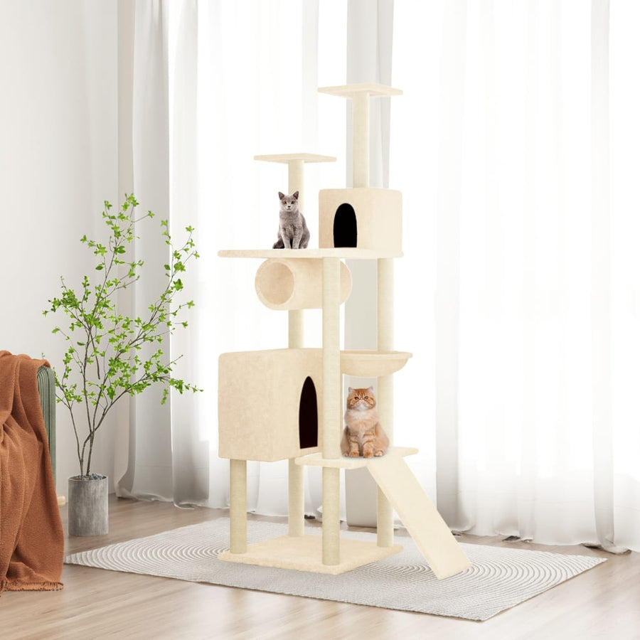 Cat Tree With Sisal Scratching Posts 168 Cm