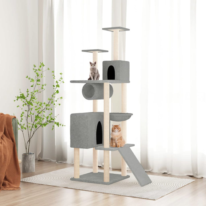 Cat Tree With Sisal Scratching Posts 168 Cm